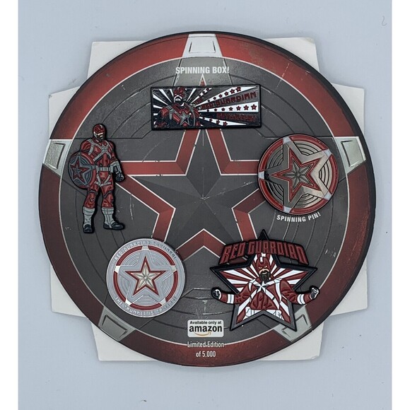 Marvel Red Guardian Enamel 5 Pin Set - Picture 1 of 9